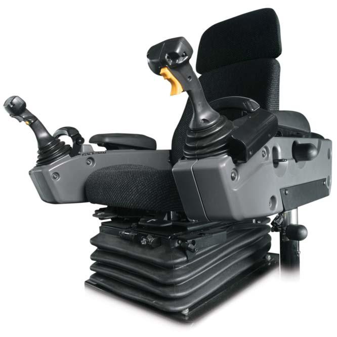 Steering and Implement Controls Unprecedented precision and ease of operation Operators are more comfortable and productive with two electro-hydraulic joysticks.