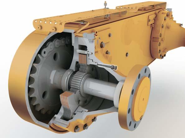 Power Shift Countershaft Transmission is matched to the Cat engine to maximize power to the ground. Wide operating gear range for maximum productivity.