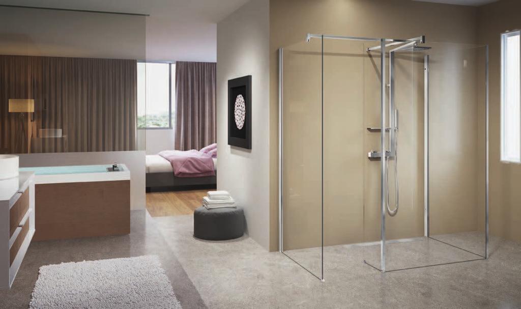 L PANEL FIJO LATERAL LATERAL SHOWER PANEL 200 cm 8 mm 200 205 max 100 200 205 F Medidas Dimensions Extensibilidad Dimension to the glass edge F L 15 KUADHL15-30 KUADHL30-40 KUADHL40- Cristales Glass