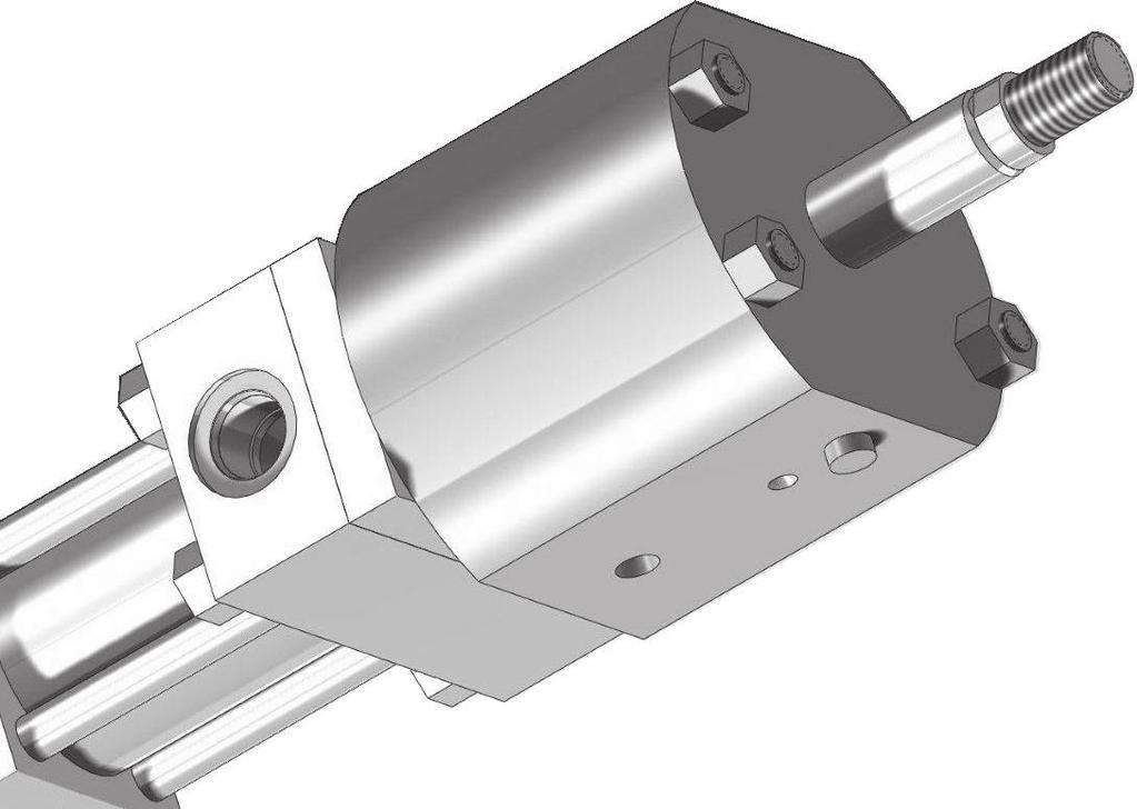 rod locks are aligned and bolted to the cylinders using (4) special tie rods and hex nuts. This design allows for both the cylinder and the rod lock to maintain full serviceability once in use.