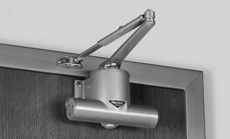 applications Regular Arm This is the only pull-side application where a double lever arm is used. It is the most power-efficient application for a door closer.