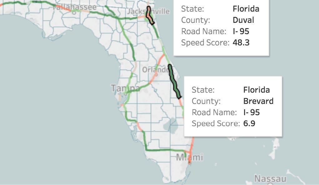 Or, search by road name to learn more about where your drivers drive.