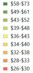 Bakken Breakeven Price Range (20% IRR) Bakken Breakeven Prices $6 - $8 Million Completed Wells Cost Background Map: Esri,