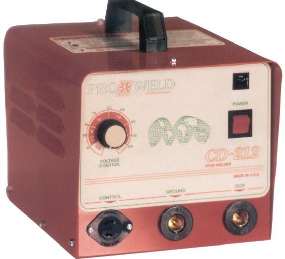 CD WELDERS: CD-212 DESCRIPTION The CD-212 is a state-of the-art solid state capacitor discharge stud/pin welder.