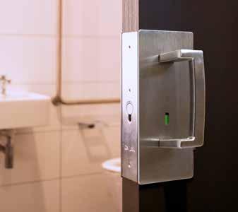 It uses the same door cutout and striker and is able to be retrofitted over existing CL400 flush handles for the requirements of disabled tenants.