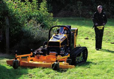 mulcher with hydraulic front hood; a high-spec multifunction control