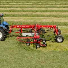 Four models, many working widths The range of Hibiscus double-rotor central delivery rakes consists of four models and