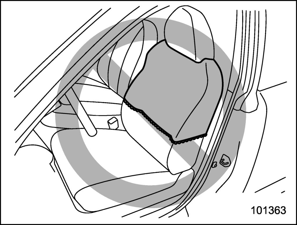 1-42 Seat, seatbelt and SRS airbags/*srs airbag (Supplemental Restraint System airbag) tain airbags. Before hanging clothing on the coat hooks, make sure there are no sharp objects in the pockets.