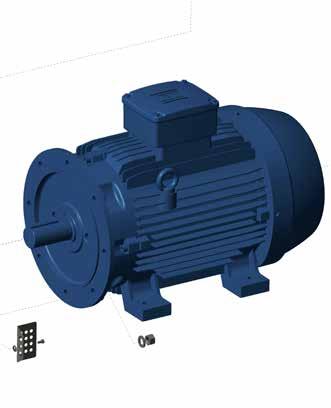 6 7 9 Motor efficiency IE3 is the standard offering over the entire range, but higher efficiency levels of motors are available, further reducing operating costs.