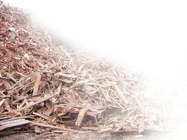 We are born in wood MATERIALS wood waste / demolition