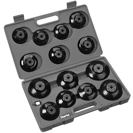 ALSO AVAILABLE FROM YOUR CLARKE DEALER CHT695 OIL FILTER CAP WRENCH SET CHT701 12 PIECE OIL DRAIN PLUG KEY SET Can