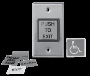 ELECTRONIC ACCESS CONTROL COMPONENTS PB SERIES ILLUMINATED PUSH BUTTONS Available Items Item Button Faceplate Switch Faceplate Finish List $ PB 721 MO 630 2" 2" Single