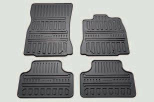 OUTDOOR ACCESSORIES SELECTION RUBBER FLOOR MAT SET Hardwearing Jaguar branded rubber mats