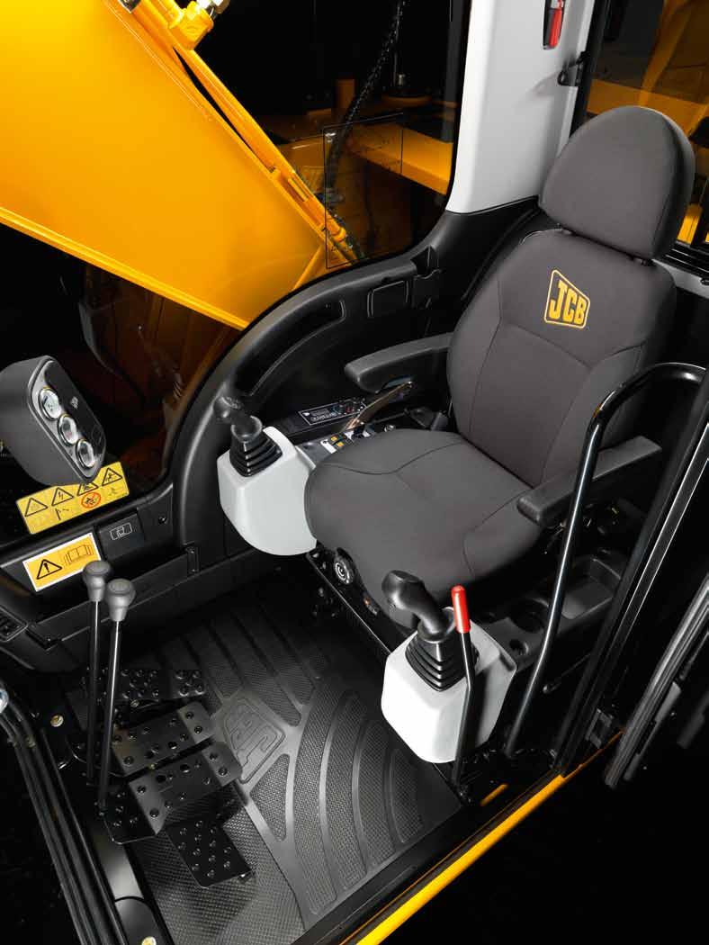 8 We ve fitted the new JS205 with an all-day comfy fully adjustable deluxe seat that boasts hand recline rests.