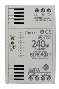 2 Hazardous Locations Overcurrent protection, auto-reset Overvoltage protection, shut down Spring-up screw terminal type, IP2 DIN rail or panel surface mount Approvals: CE Marked ANSI/ISA-12.