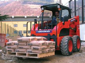 Pallet forks, special buckets, grippers, sweepers, blades and also