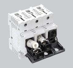 Sizes 000 to 2 can be mounted on DIN rails. In sizes 00 to 3 versions with electronic or electromechanical fuse monitoring can be selected.