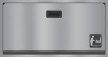 Standard with molded, dual-liner dispenser (holds approximately 50 per dispenser).