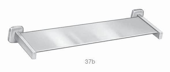 1-3/4" (44 mm) 2 (51 mm) 2 (51 mm) MODEL 9054 Satin Finish MODEL 9055 Bright Polish Finish Surface-mounted stainless steel, ¾" (19 mm) square towel bar. Concealed mounting plate with set screw.