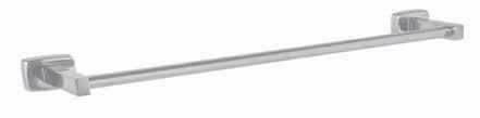 MODEL 9065 Satin Finish MODEL 9066 Bright Polish Finish 2 (51 mm) 2 (51 mm) 3-1/2 (89 mm) Surface-mounted stainless steel, ¾" (19 mm) round towel bar. Concealed mounting plate with set screw.