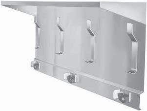 CUSTODIAL BRADLEYCORP.COM Bradley offers a variety of hook, holder and shelf combinations to organize custodial equipment. Different configurations are available to fit any need or any space.