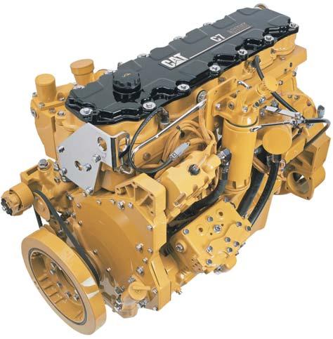 Power Train Reliable performance Cat C7 ACERT Engine Maximum power and efficiency Power Management The Cat C7 engine with ACERT Technology uses electronic control, precision fuel delivery and refined