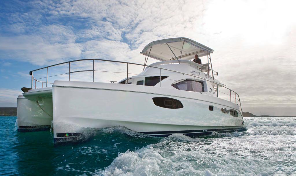 Innovation The Leopard Leap Powered by two inboard diesels with