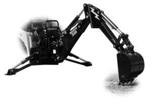 BACKHOE The Backhoe has the best bucket digging force for a four-bar linkage backhoe and the highest capacity buckets in its class.