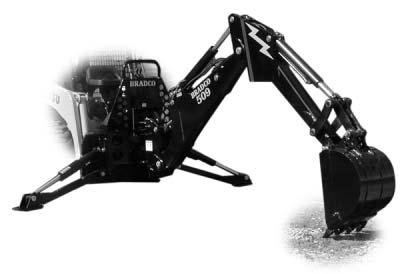 BACKHOE Attachment Technologies Inc. The Backhoe has the best bucket digging force for a four-bar linkage backhoe and the highest capacity buckets in its class.