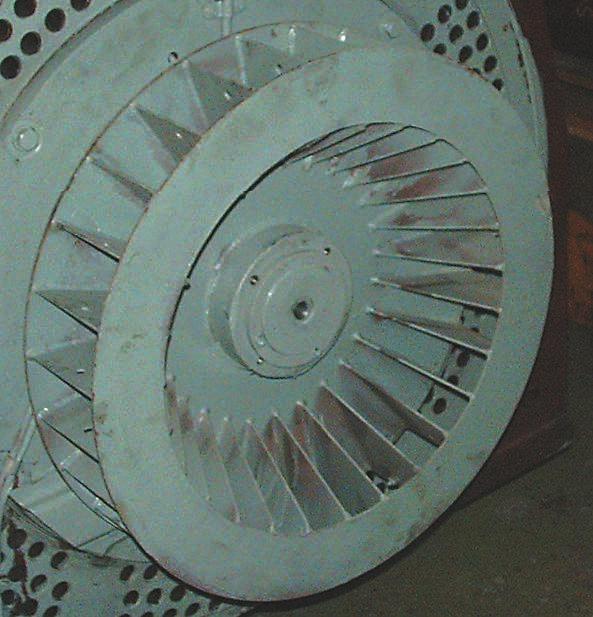 Ventilation system The machines have closed circuit with a concentric tube nest Cooler, which is Integral with the frame. Rotor is fitted with shaft-mounted external and internal fans.