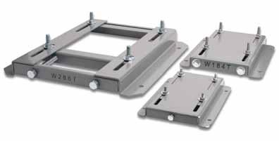 STABLE AC Slide Bases Mounting Slide Bases for 56 to 449T NEMA s Features Allows adjustment of motor mounting position Double adjusting screws for frames 182T - 449T Manufactured to precise