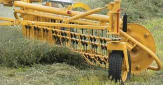 grease-free windrow width slide adjustments.
