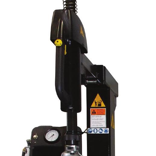 TYRE CHANGERS STC50 Super Tilt back tyre changer for passenger car and light commercial tyres Traditional turntable and side-mounted bead breaker for workshops working with OEM tyres and wheels.