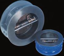 Tilting disc check valves are designed to prevent the disc slamming and to ensure, a quick closing service at the same time.