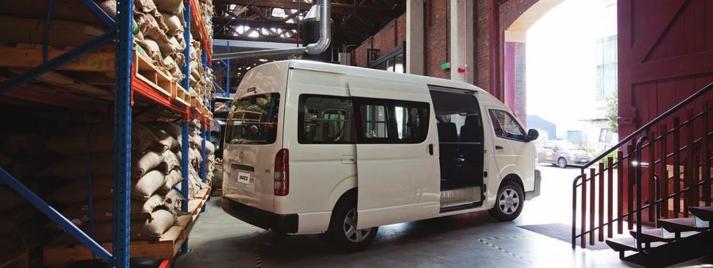 HIACE ZX VAN IN FRENCH VANILLA Hiace braking systems feature ventilated front disc brakes. An Anti-lock Braking System (ABS) with Brake Assist (BA) is standard for all models.