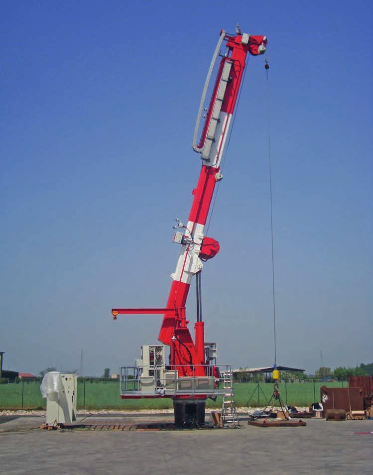 KNUCKLE TELESCOPIC BOOM BOOM CRANE LOAD CHART OFFSHORE TYPE CHCD /1 EH EXTENDED JIB GN -1 EH CHARATERISTICS API MONOGRAM Winch: SWL t Max working radius: 1m Area Classification: Zone 2, IIB, T3 All