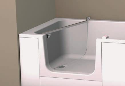 the TWINLINE bathtub with an integrated