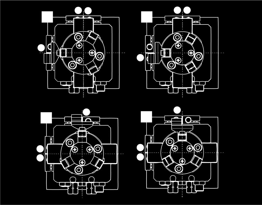 Assembly Schematic diagram of inductive monitoring with INW 40 for GSM for 090 variants Schematic diagram of inductive monitoring with INW 40 of GSM Dampened sensor [1] Rotating angle end position in