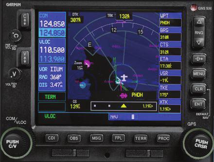 10. All other buttons and their functions are the same as in the FSX default GPS500 unit and are described in the help section of the simulator.