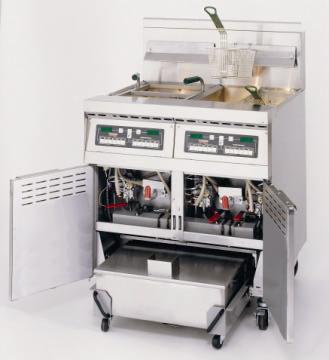Master Jet MJ47 The MJ47 offers the most options in the open burner fryers. The unit is available in full or split-pot configurations with electronic ignition or standing a standing pilot.