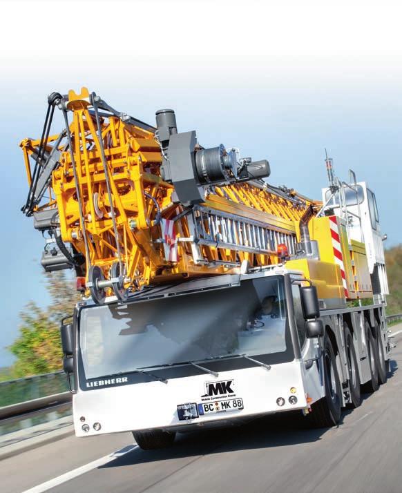MK 88 mobile construction crane Lifting capacity (max.