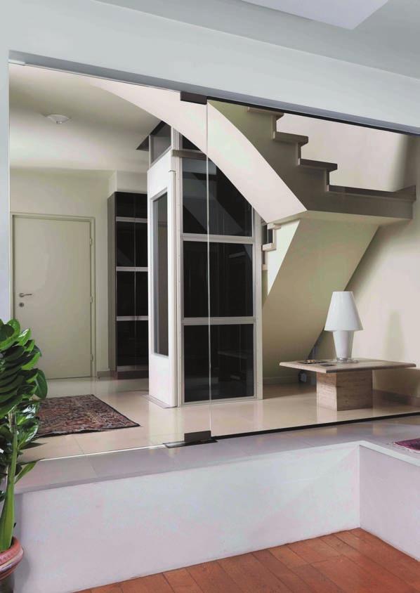 For residential wheelchair lift applications we are now offering this reduced size lift to fit within private homes.