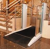 Wheelchair & Passenger Step Lifts (DDA compliant) 250kg For a wheelchair disabled access solution, this low rise lift is designed to carry a wheelchair and assistant or 2 persons.