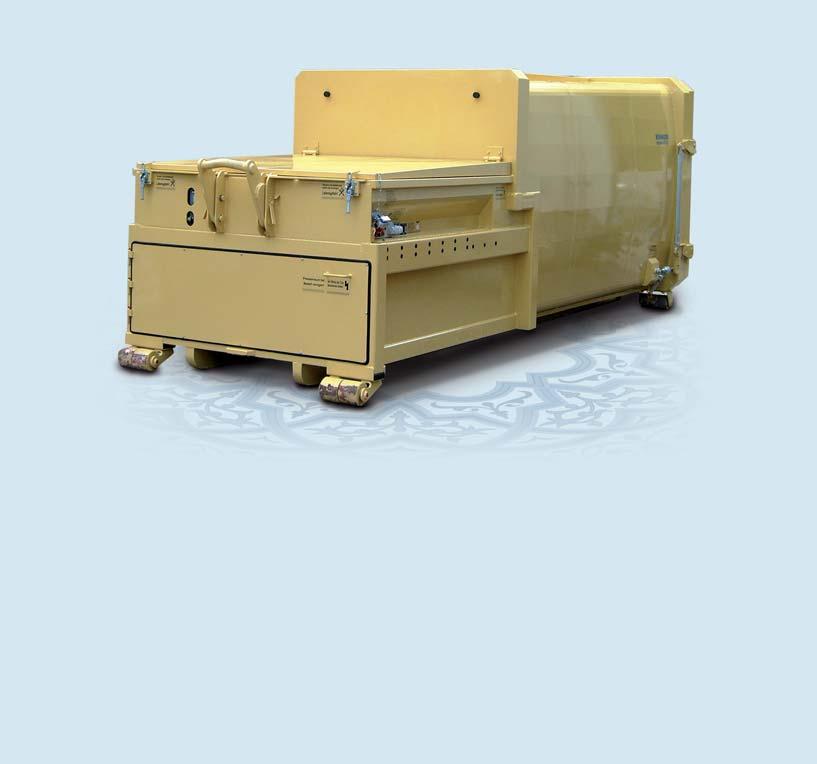 Compactors We use biodegradable oil Reducer x6-520 (long hopper) Econa Econa 46 46 Compactor for hook-lift systems according to DIN 30 730 or local standard Smoothline construction conical shape