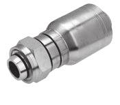This flange lets the user utilise the Caterpillar flange halves where practical when he replaces the hose assembly.
