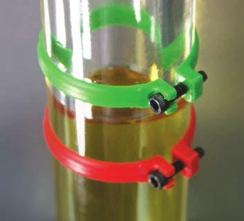 Vent Tube Kit - Metal cap with tubing to vent the column back to the equipment s headspace. Clear View - Crystal-clear view of oil.