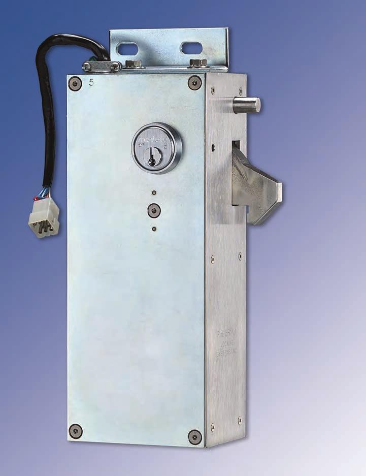 Electromechanical utomatic Deadlocking Latch for Sliding Doors The 5520 can be custom mounted in combination with our No.