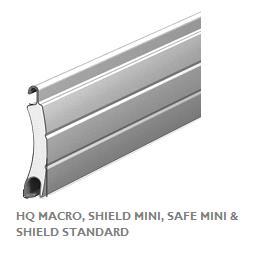 Rollshutter Curtain Options An Overview HQ Macro: A light duty, rollformed aluminum profile with an insulated core and tough enamel finish.
