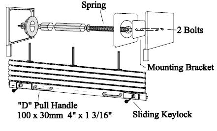 Rollshutter Operator Options continued Torsion Spring Torsion spring operators are installed inside the shaft, pre-loaded to provide tension in the upward direction.