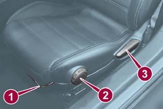 SEATS Manual Adjustment Forward / Rearward To move the seat forward or rearward, pull the adjustment bar. Release the bar once the desired position is reached.